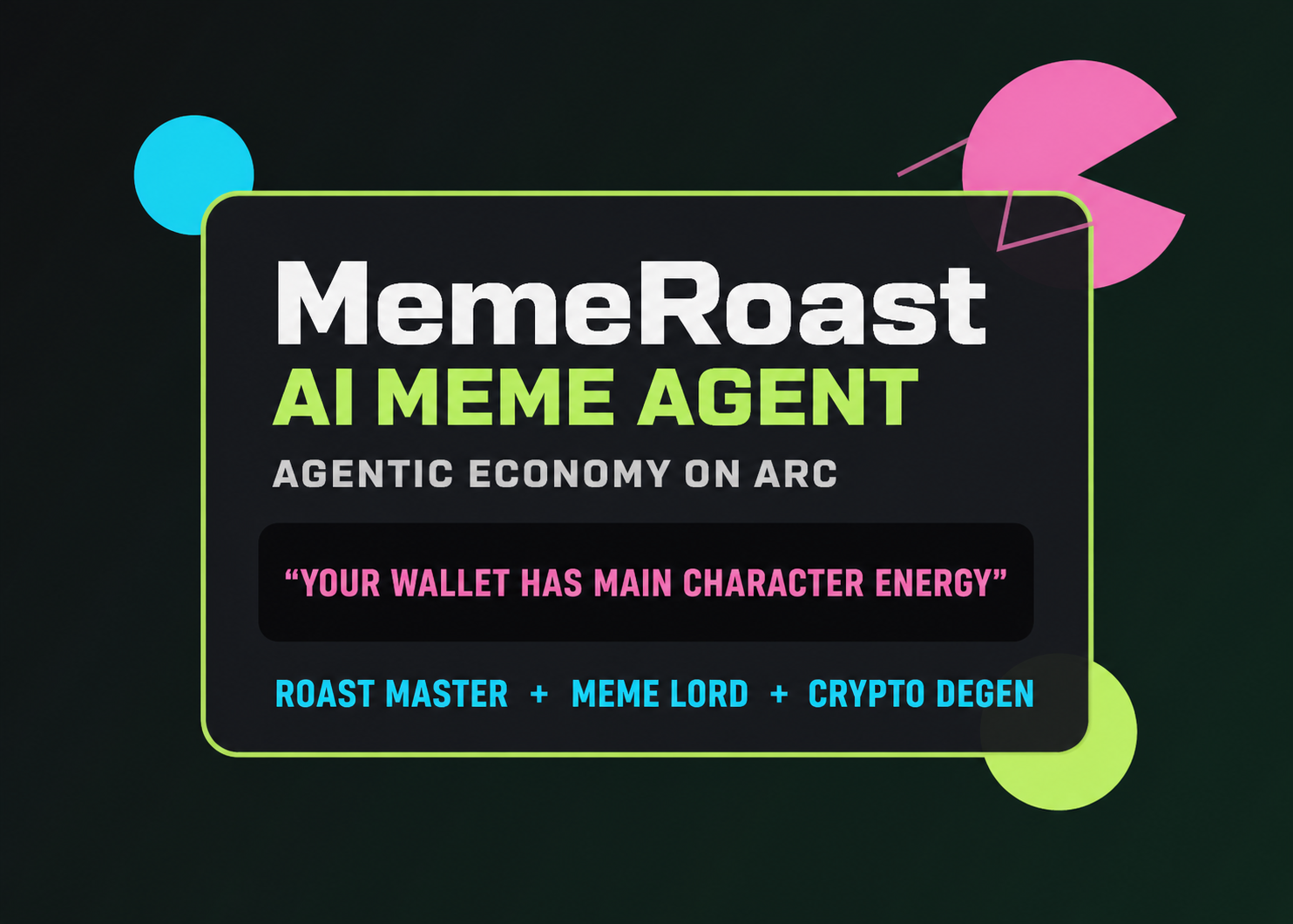 MemeRoast AI Meme Agent artwork